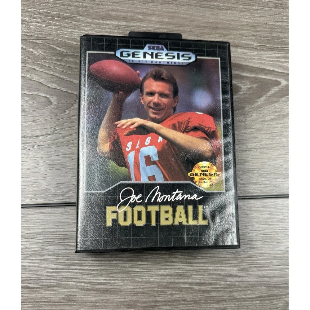 Joe Montana Football - Sega Genesis, 1990. Complete CIB w/game & manual